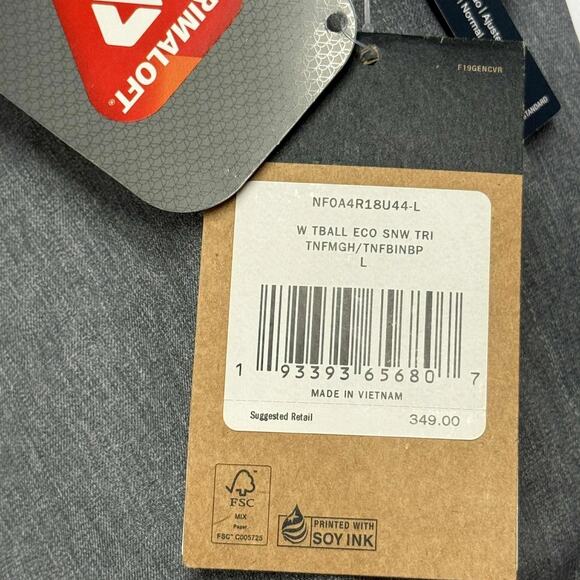 The North Face ThermoBall Eco Snow Triclimate Snowboard Jacket Women's Large NWT - Picture 14 of 16